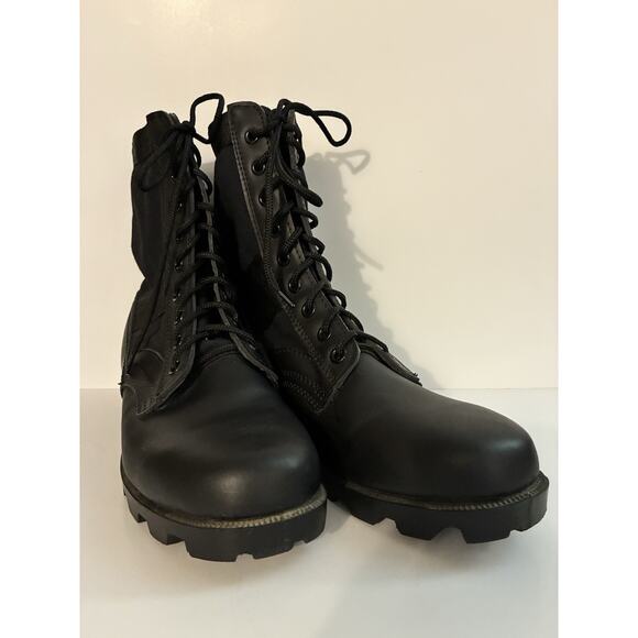 NWOT Black Rothco 5081 Leather GI Jungle 8” Mens Sz 11R Tactical Military Boot - Picture 1 of 7